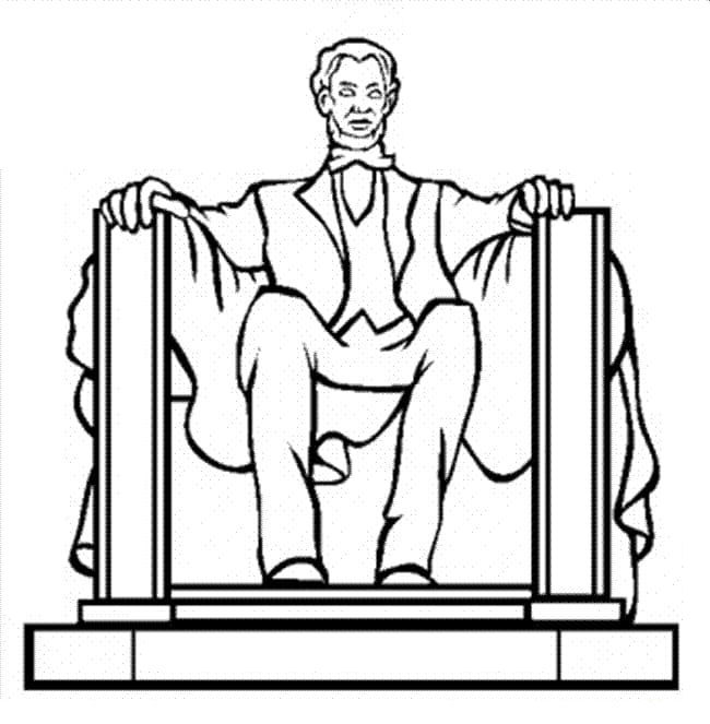 Lincoln memorial coloring pages