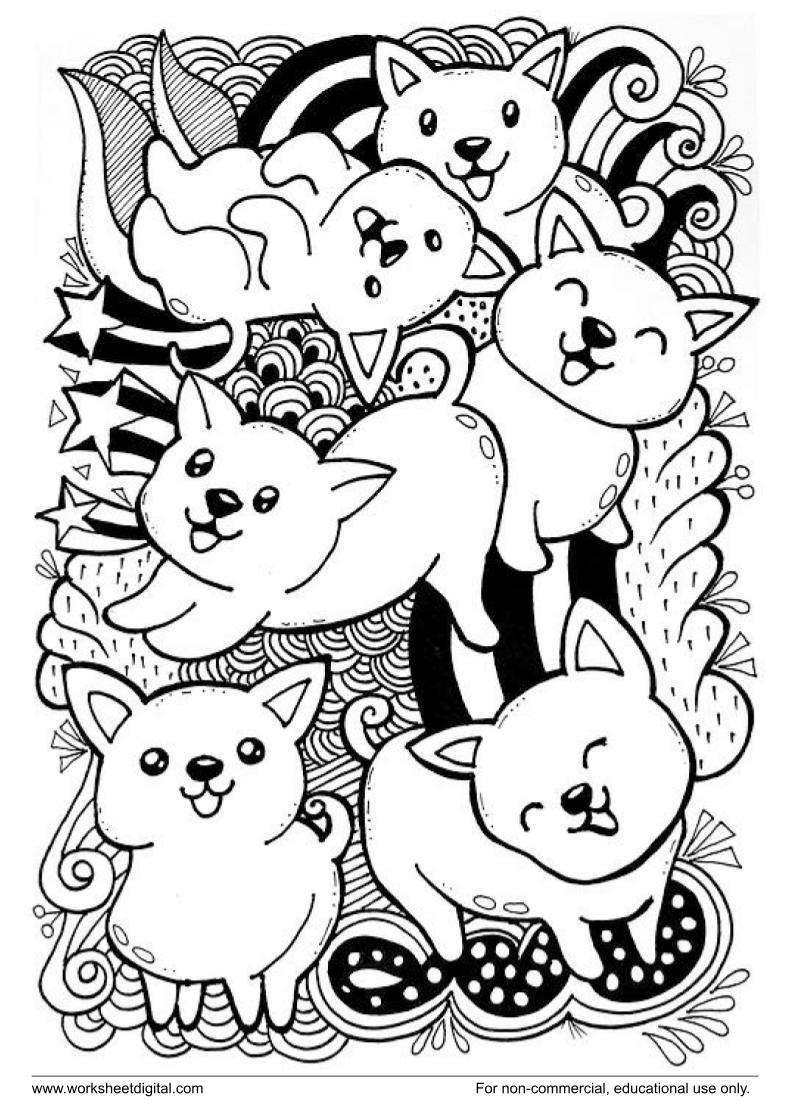 Cats doodle art