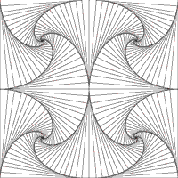 Lines and curves coloring pages