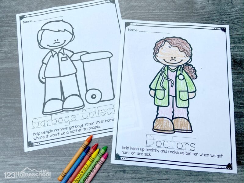 Ð free printable munity helpers coloring pages ðºððð