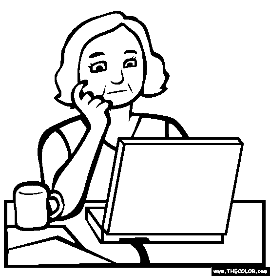 Occupations online coloring pages