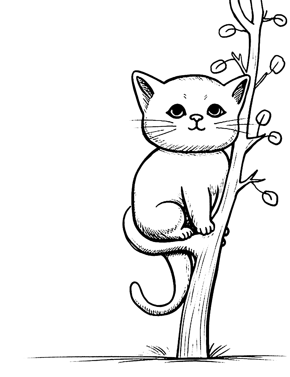 Cat coloring pages free printable sheets