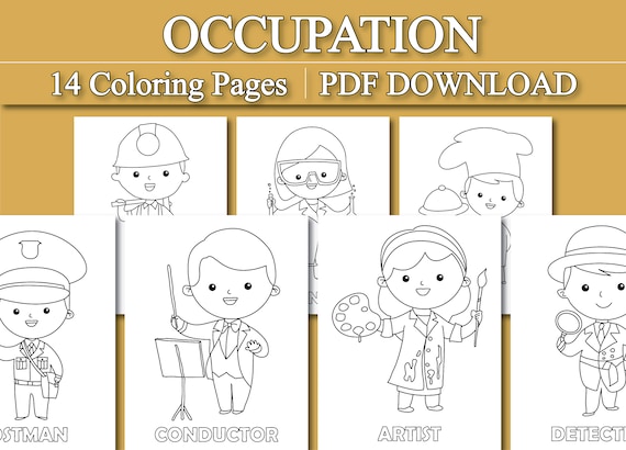 Occupation coloring pages for job coloring pages printable pdf download