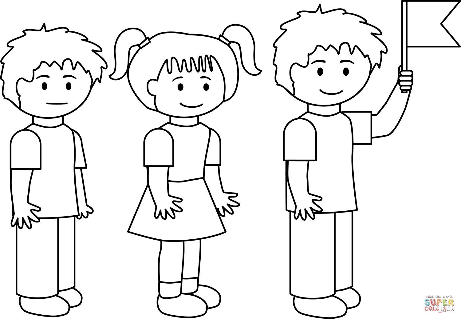 Line leader coloring page free printable coloring pages