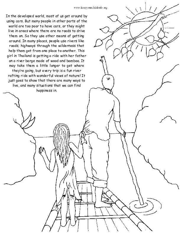 Culture diversity coloring pages