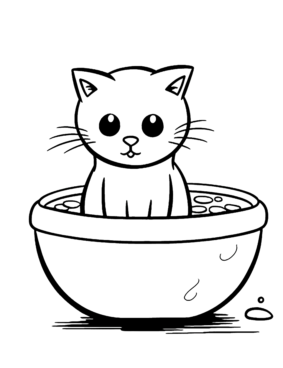 Cat coloring pages free printable sheets
