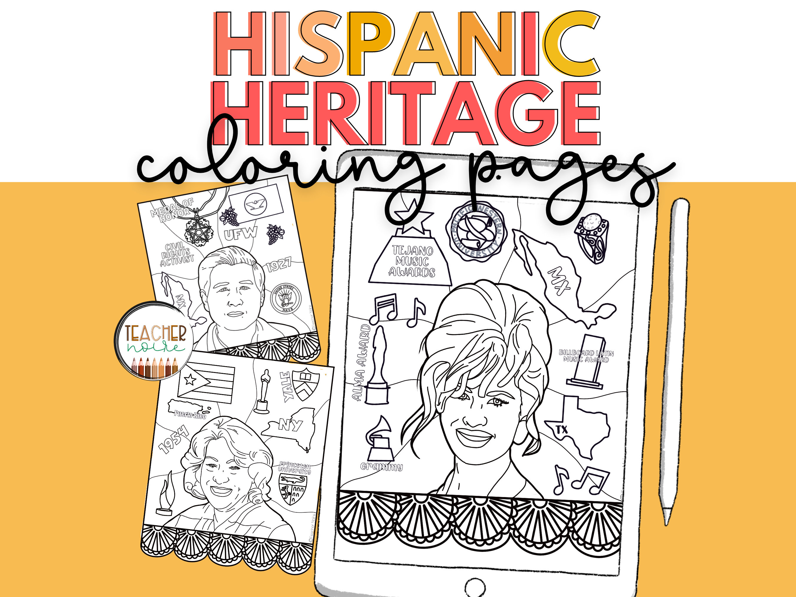 Hispanic heritage coloring pages hispanic heritage bulletin board hispanic history leaders influential hispanic heroes hispanic leaders