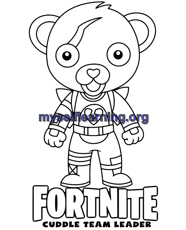 Fortnite coloring sheet instant download