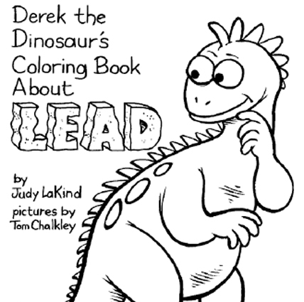 Derek the dinosaur coloring book about lead