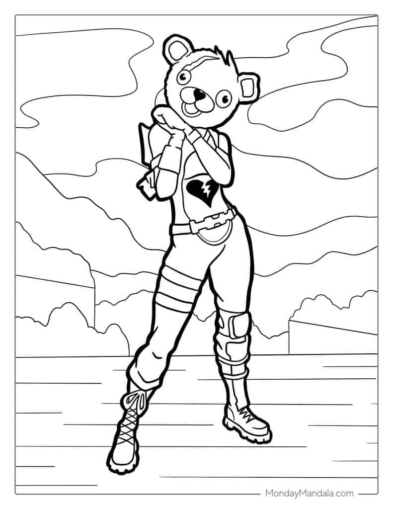 Fortnite coloring pages free pdf printables