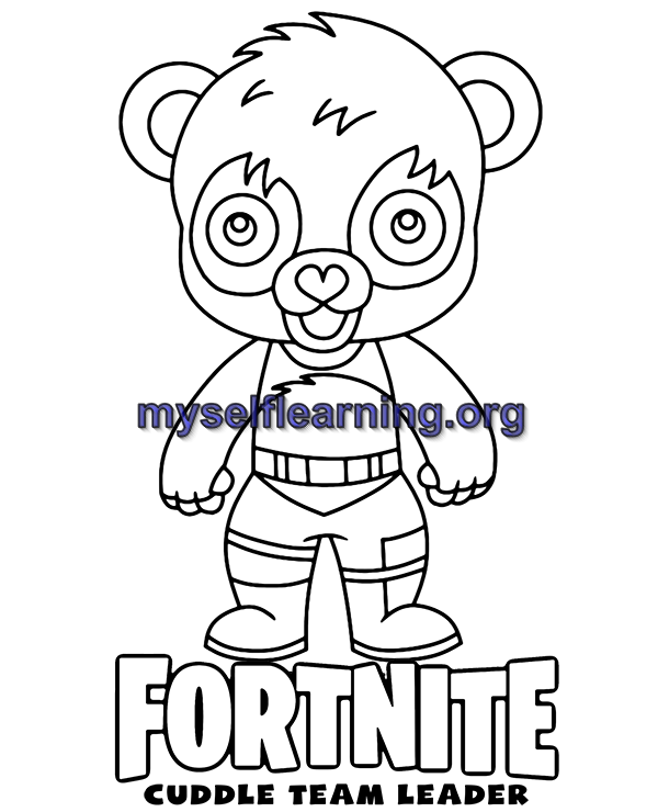 Fortnite coloring sheet instant download