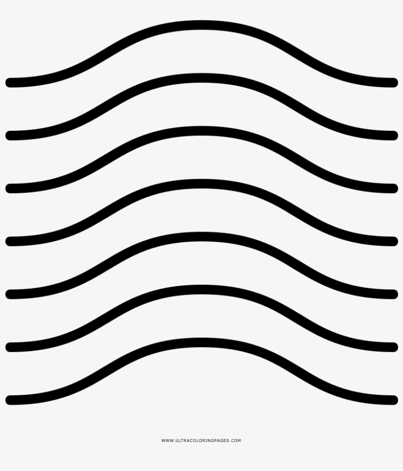 Wavy lines coloring page