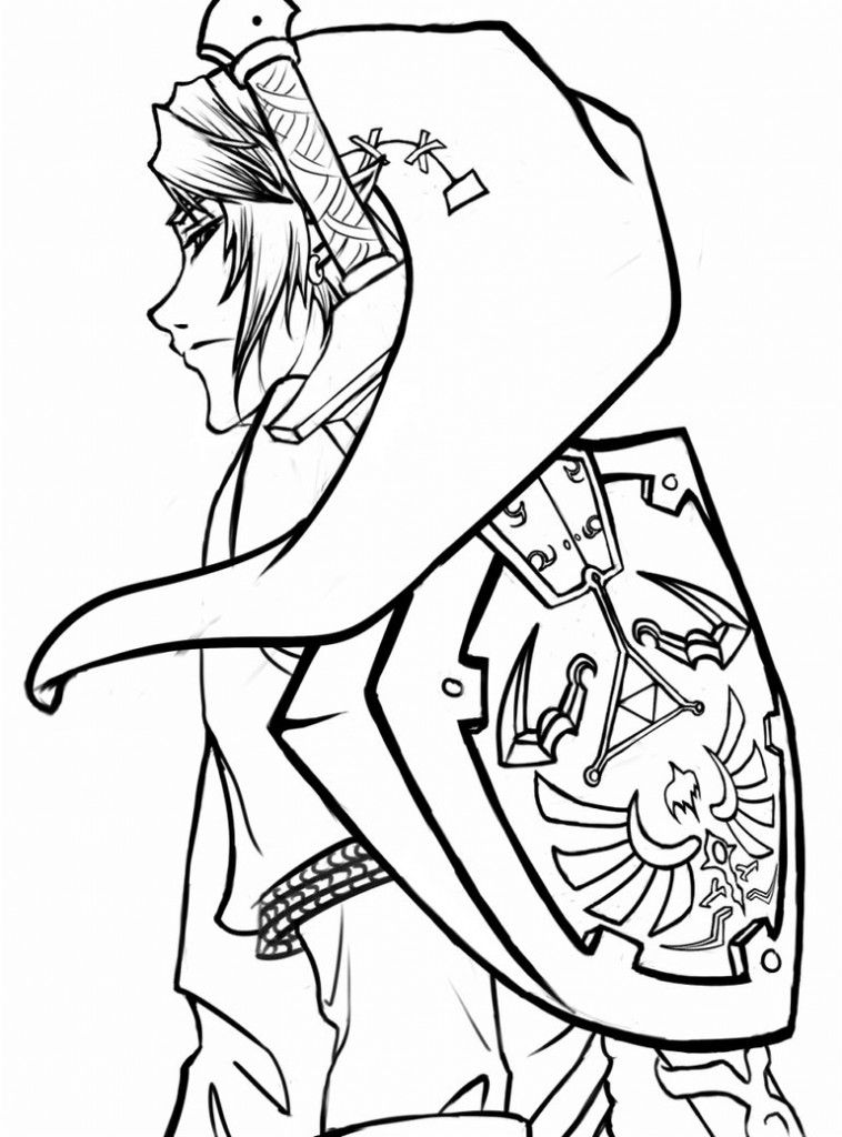 Free printable zelda coloring pages for kids