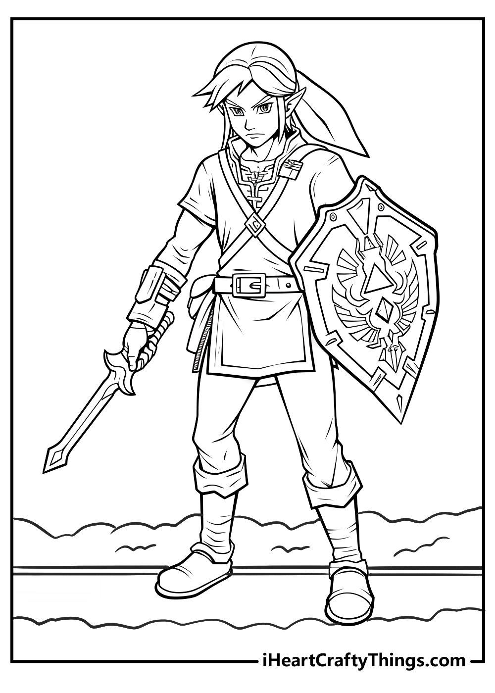 Printable zelda coloring pages updated