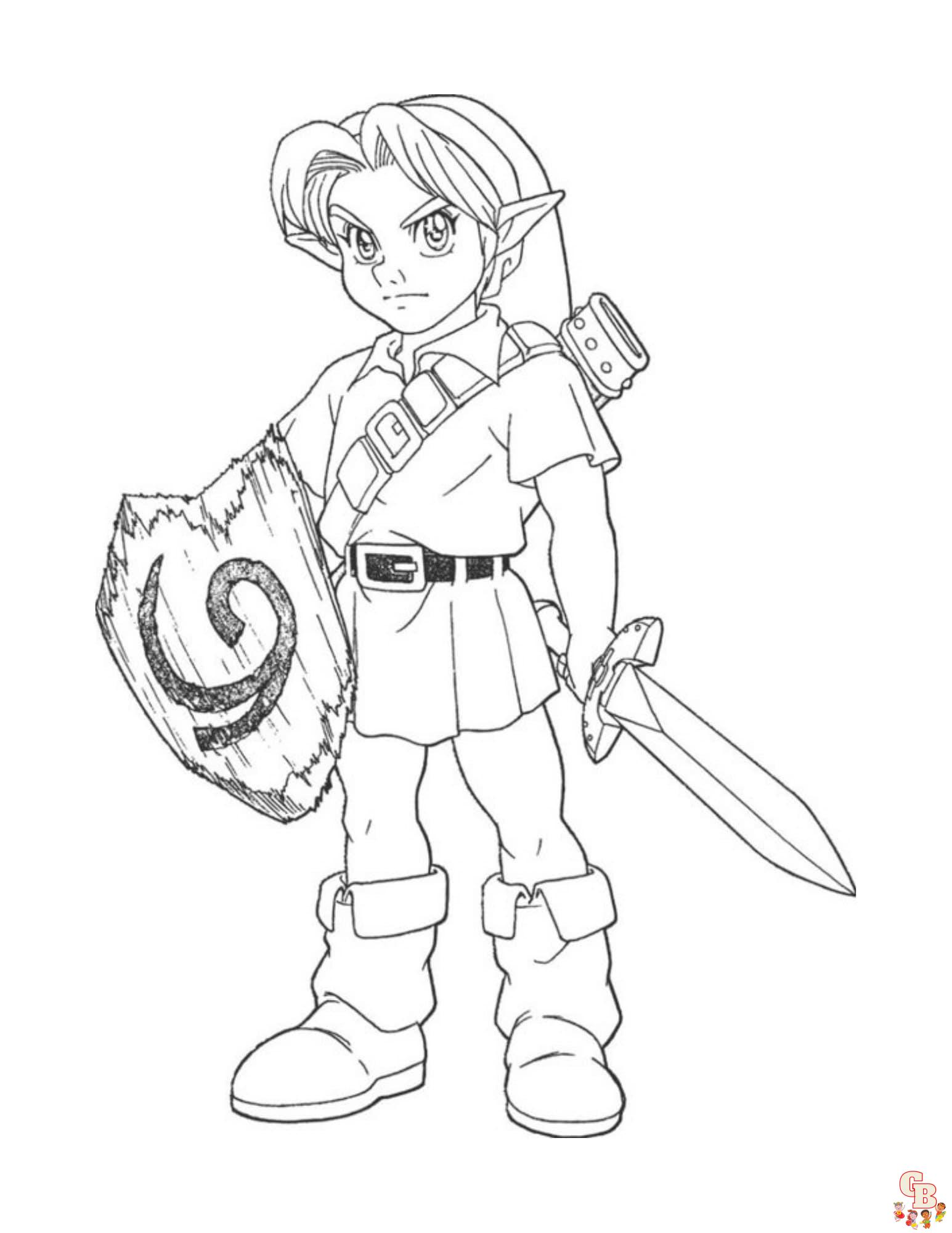 Link coloring pages