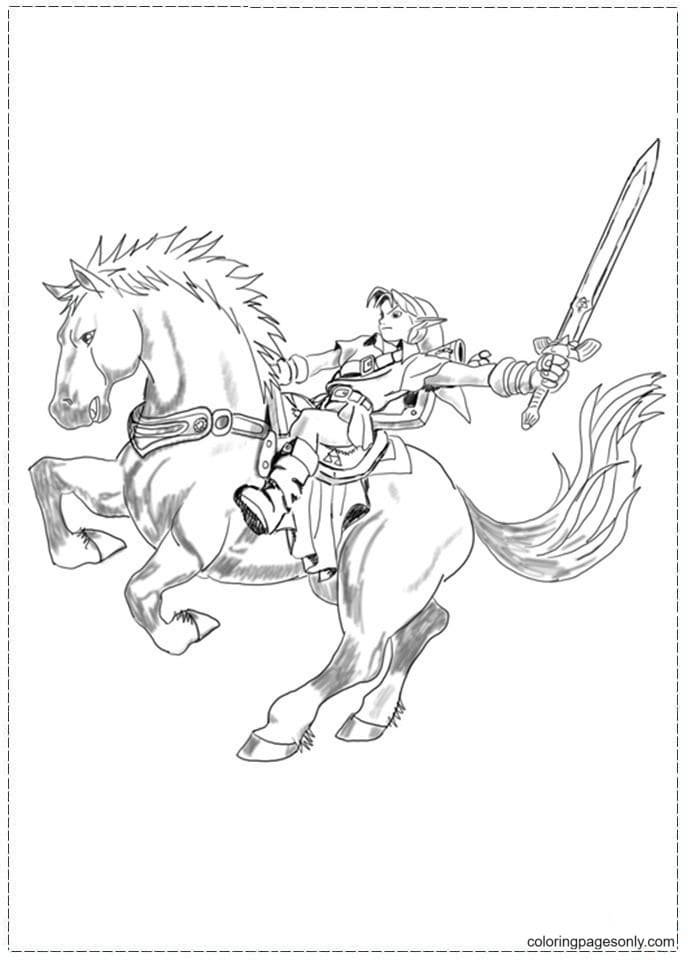 Zelda coloring pages printable for free download