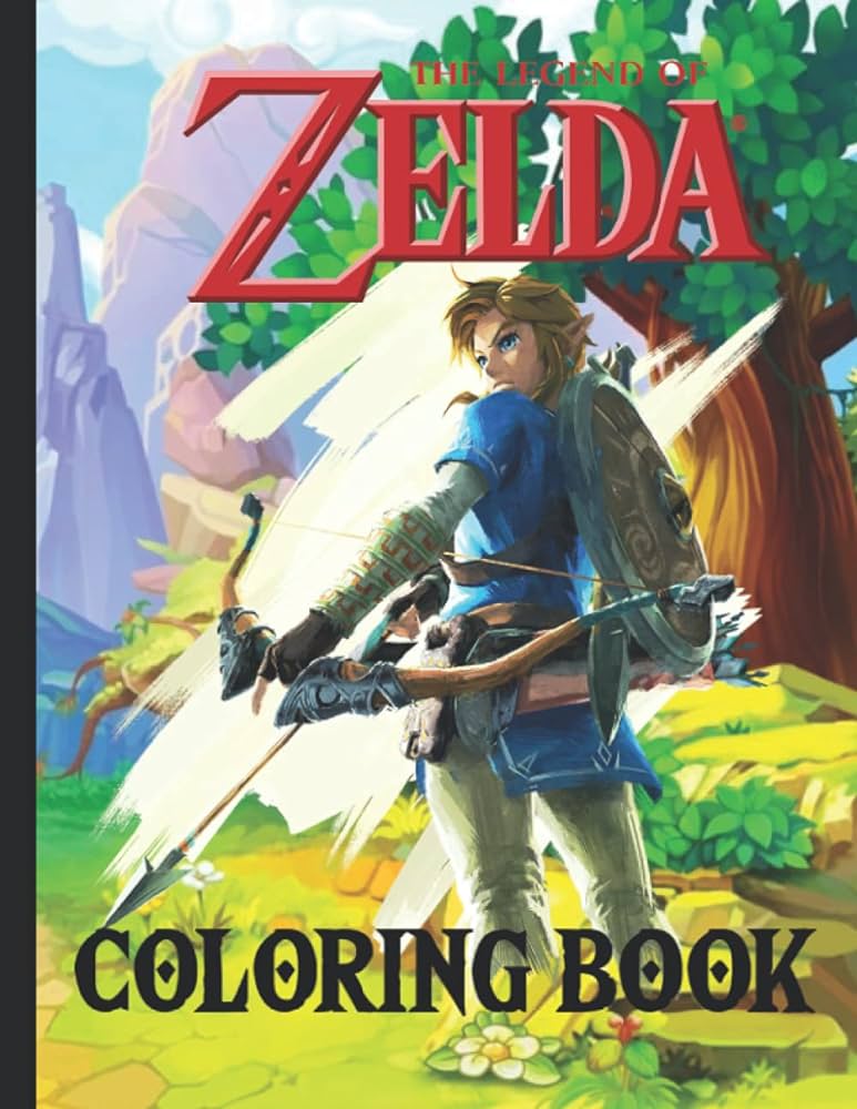 The legend of zelda coloring book unique coloring pages for children and adults a great gift for lovers of the legend of zelda marshall linda books