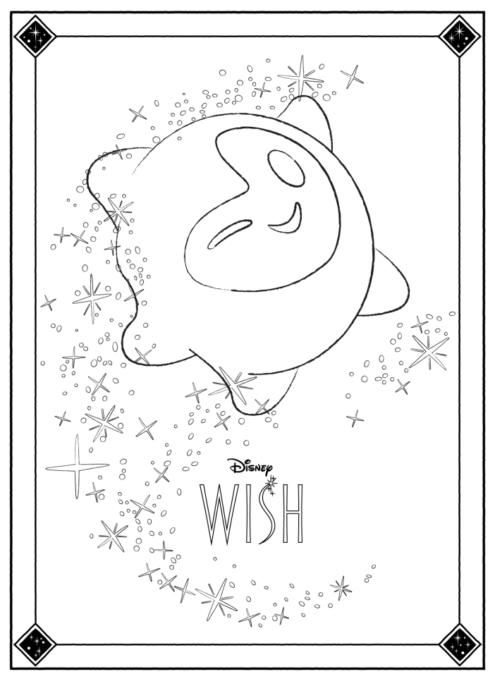 Wish coloring pages