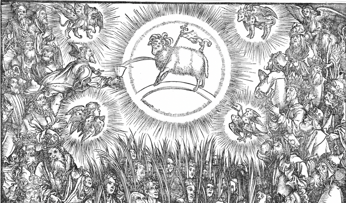 The adoration of the lamb â by albrecht dãrer