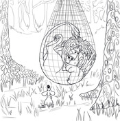 The lion and the mouse coloring pages free coloring pages