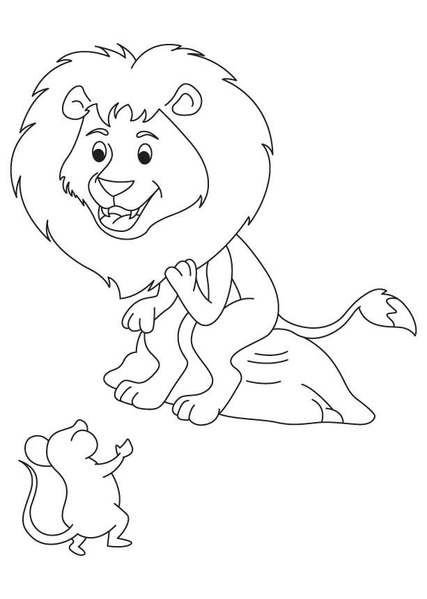 Happy lion with mouse coloring page download free happy lion with mouse coloring page for kids lion coloring pages butterfly art drawing lion and the mouse