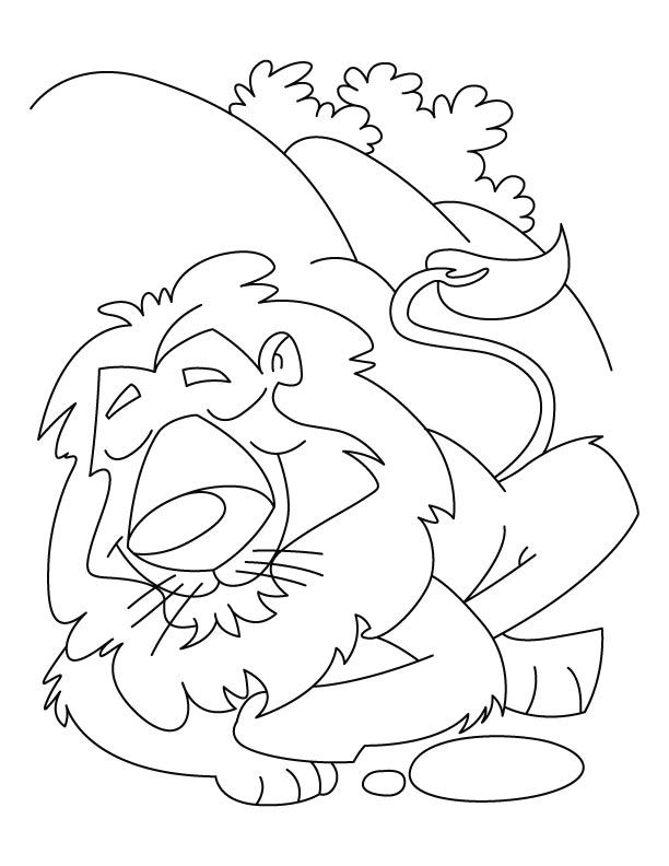 Happy lion coloring pages lion and the mouse lion coloring pages coloring pages