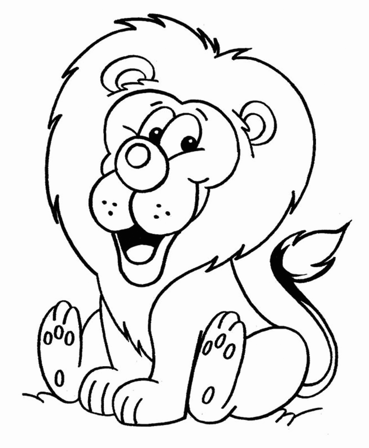 Free printable lion coloring pages for kids