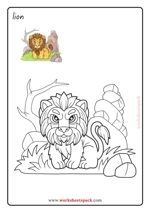 Free zoo animal coloring pages