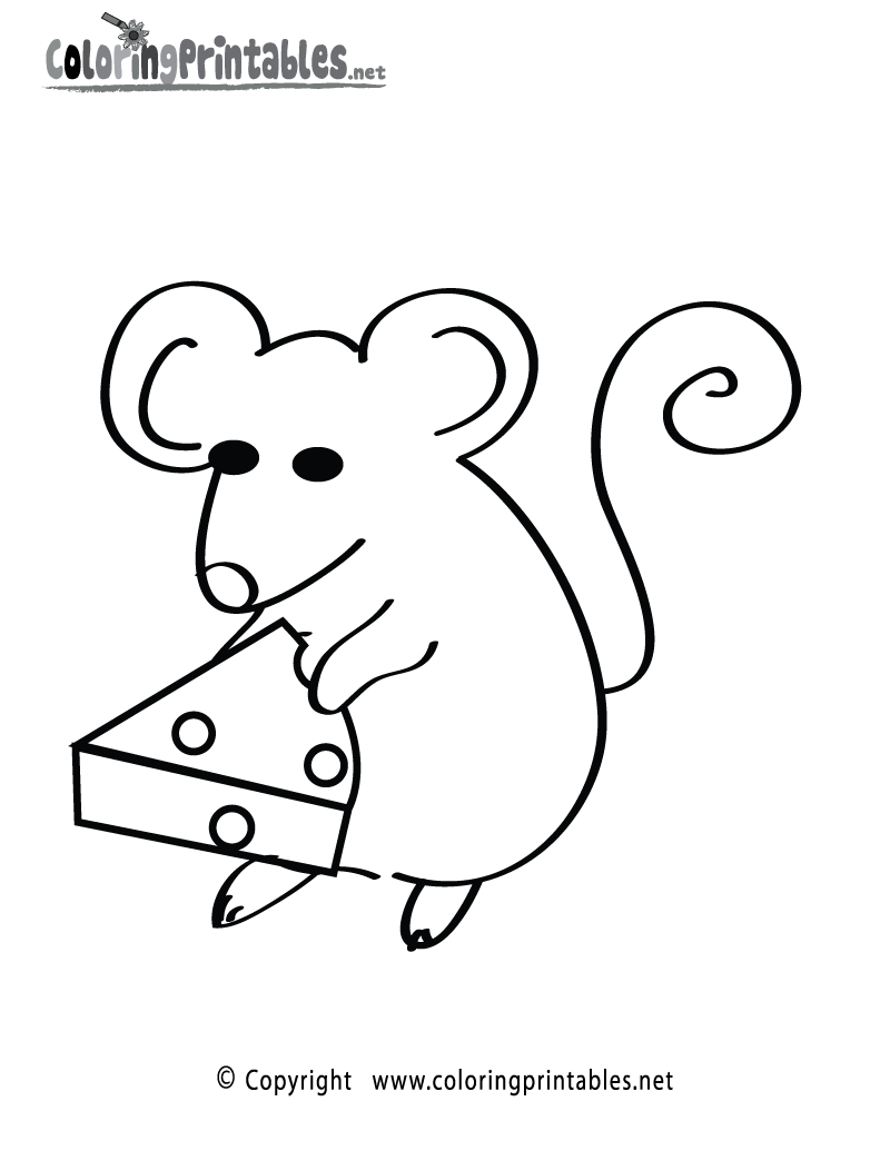 Mouse coloring page