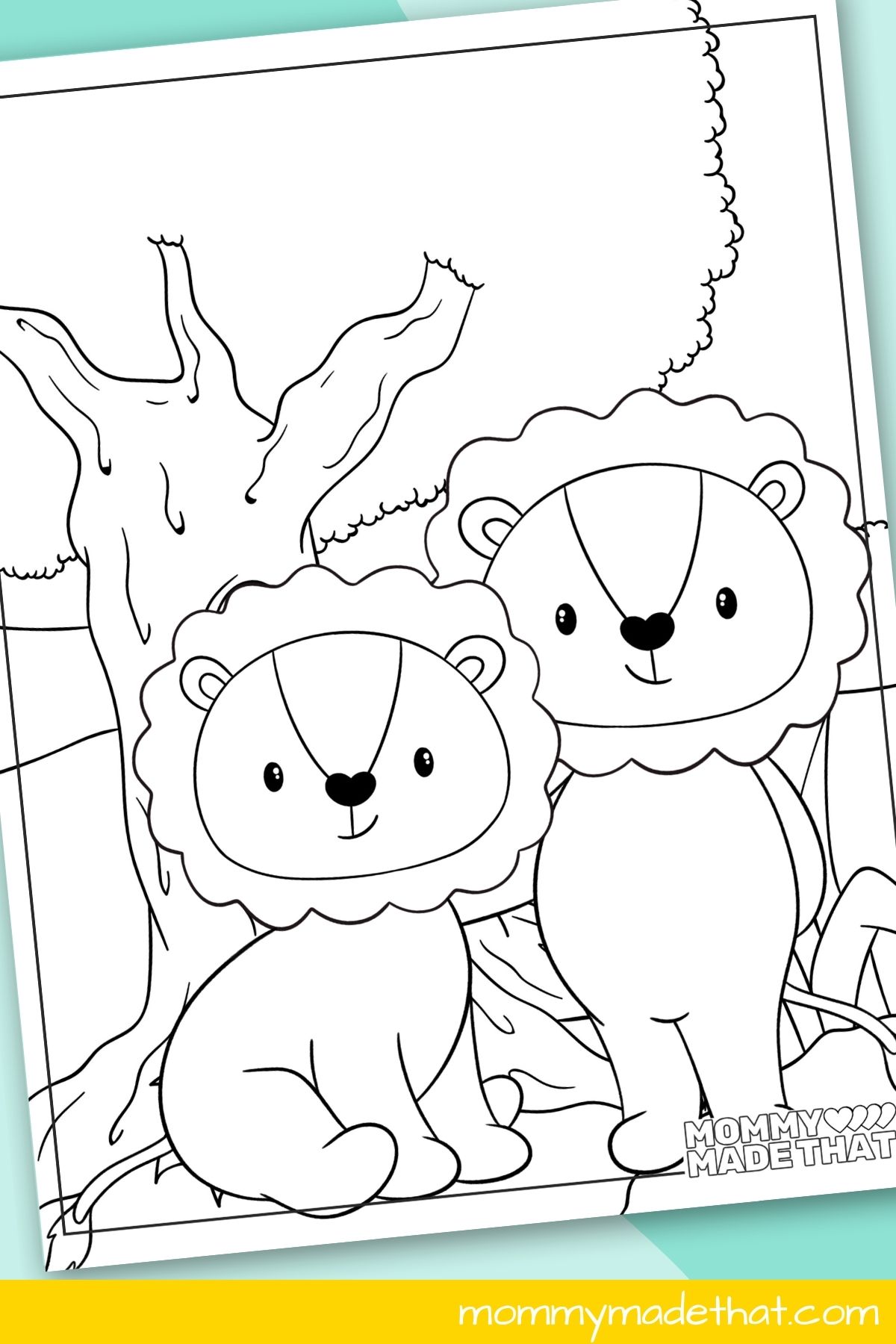 Lion coloring pages lots of cute free printables