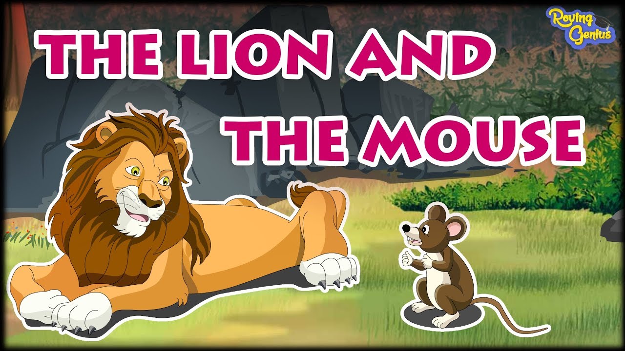 The lion and the mouse bedtime moral story for kids with subtitles