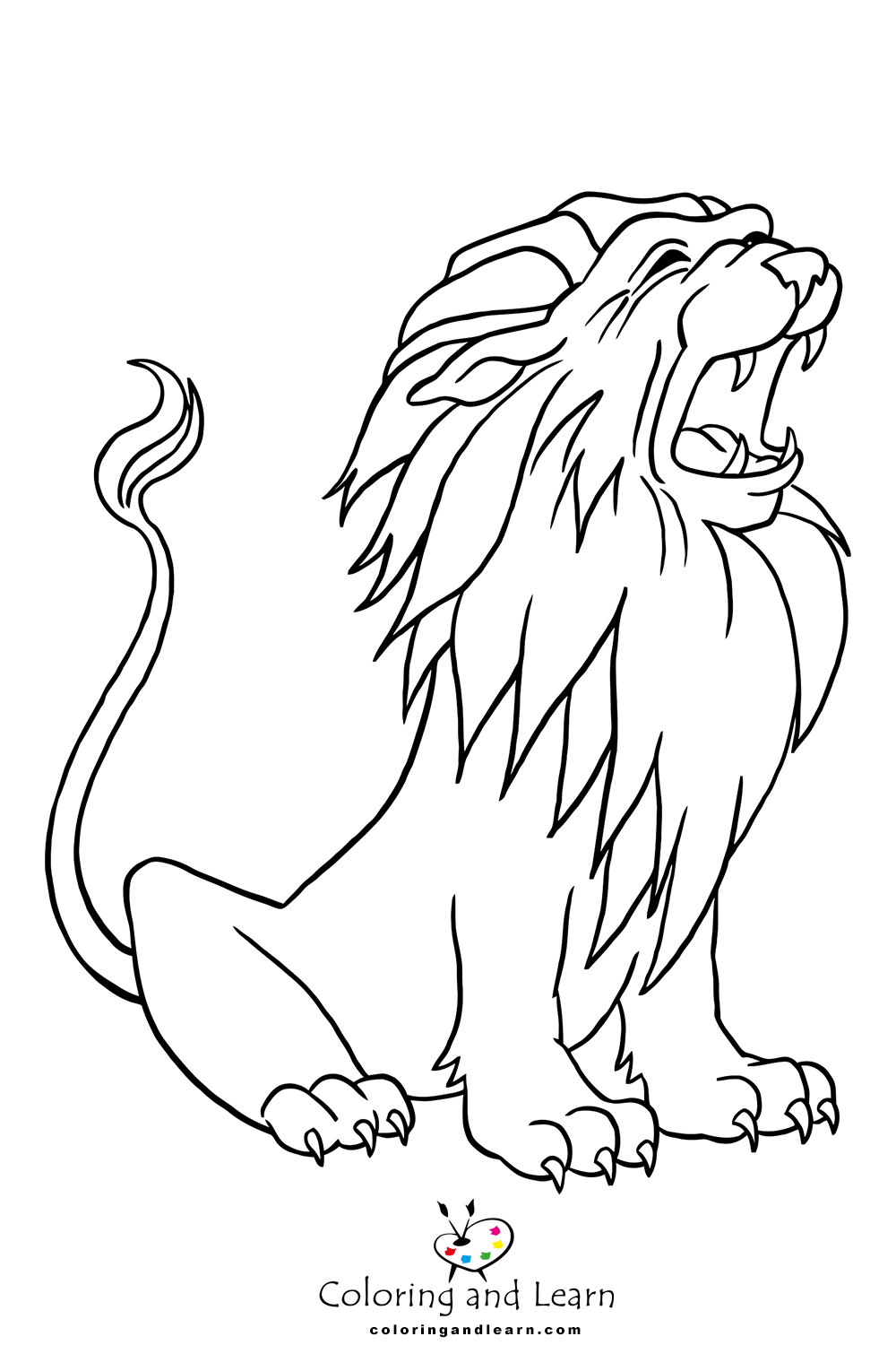 Lion coloring pages