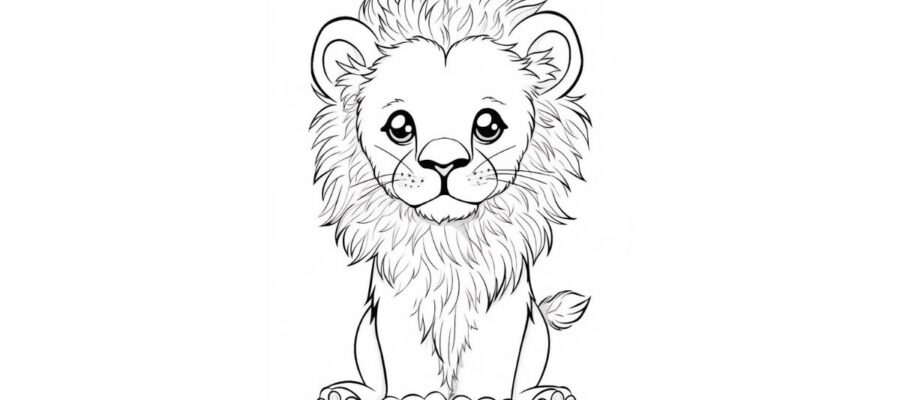 Lion coloring pages