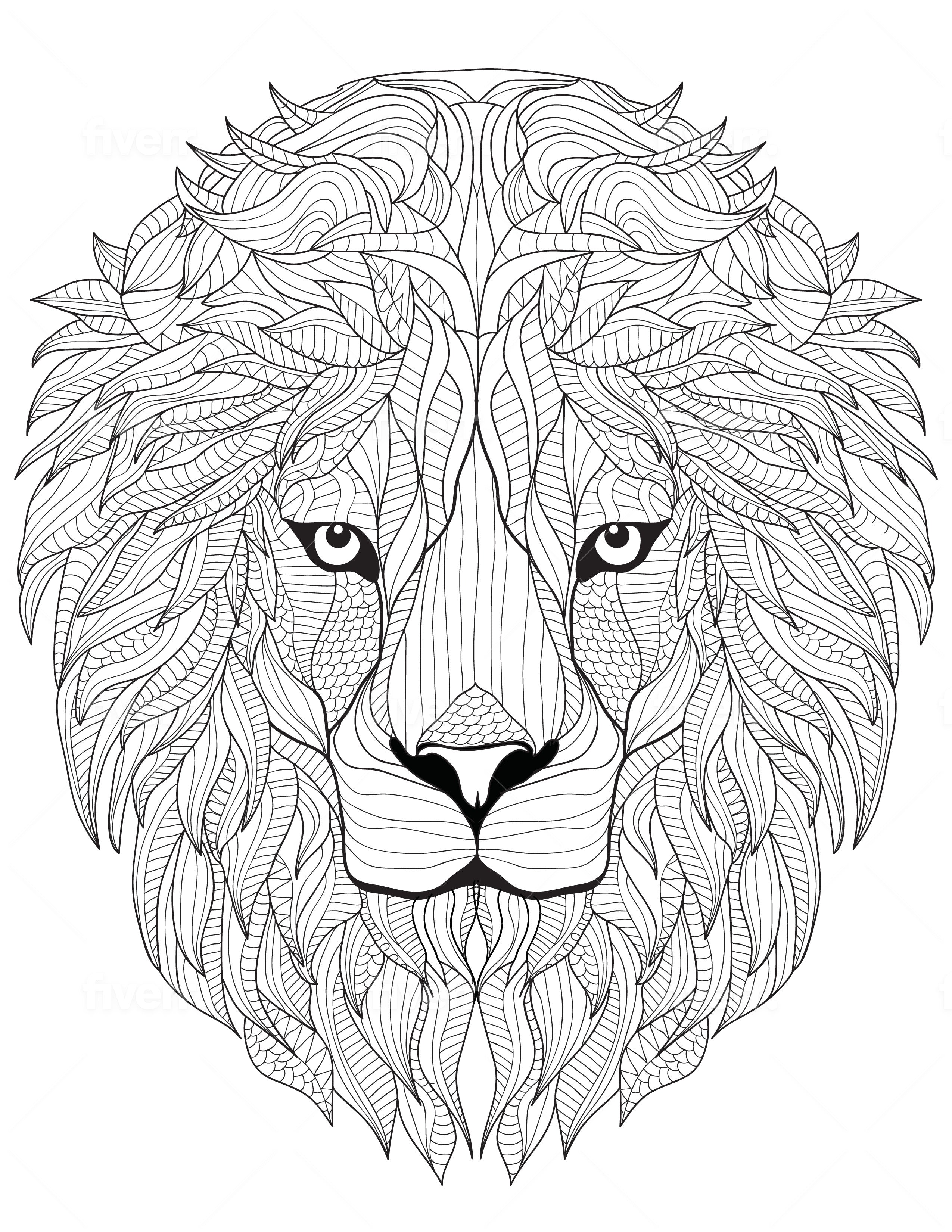 Lion coloring sheet goin postal brentwood