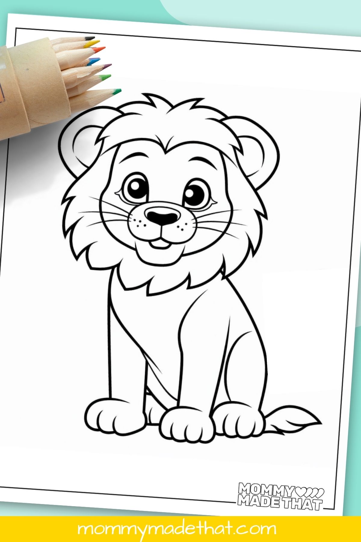 Lion coloring pages lots of cute free printables