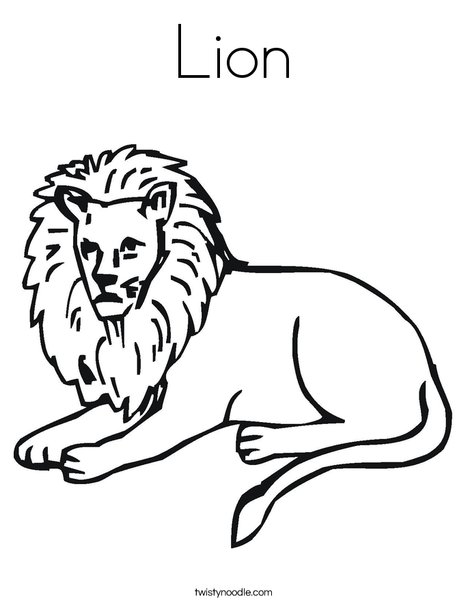 Lion coloring page