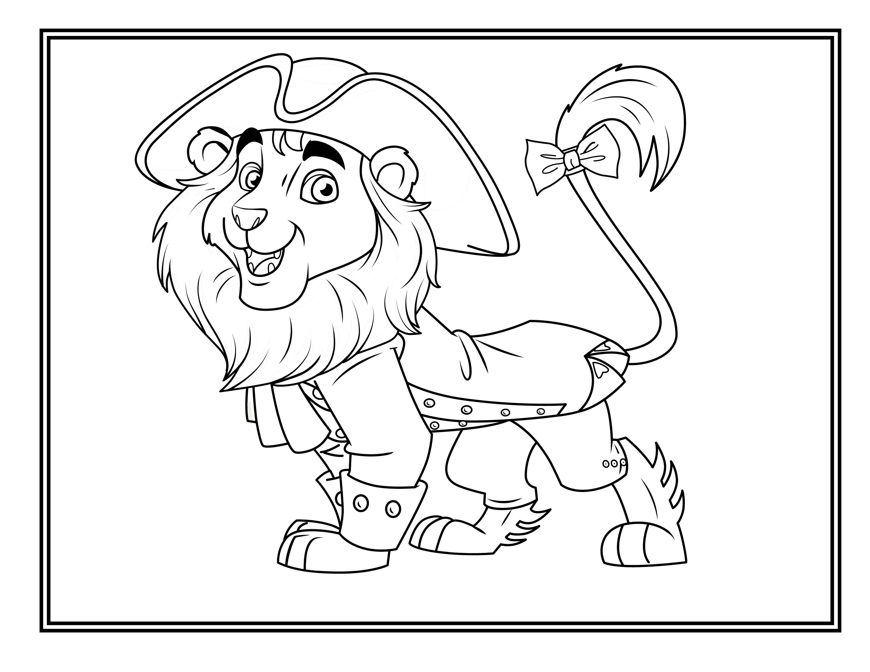 George the lion coloring sheets