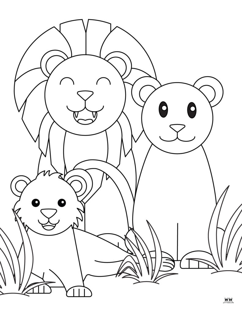 Lion coloring pages