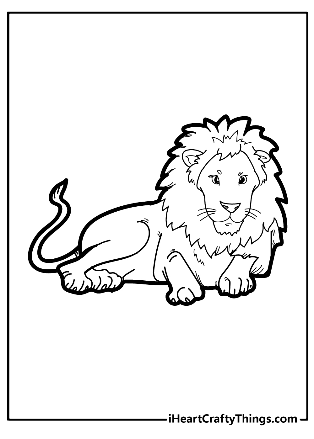 Lion coloring pages free printables