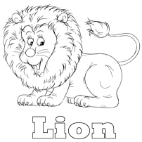 Free for kids lion colouring page lion coloring pages zoo animal theme coloring pages