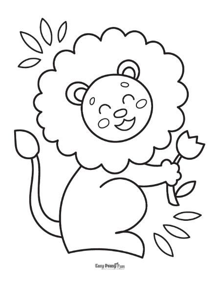 Printable lion coloring pages â sheets