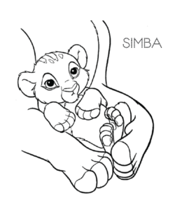 The lion king coloring pages playing learning