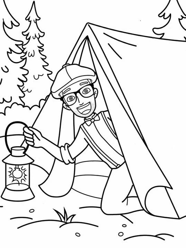 Blippi coloring pages