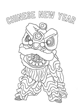 Chinese new year coloring sheet by kid world citizen tpt