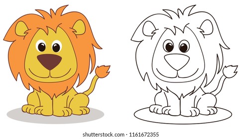 Lion coloring page images stock photos d objects vectors