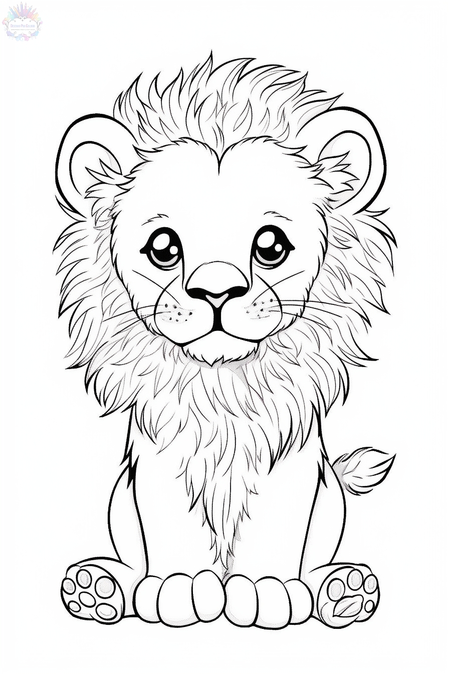 Lion coloring pages