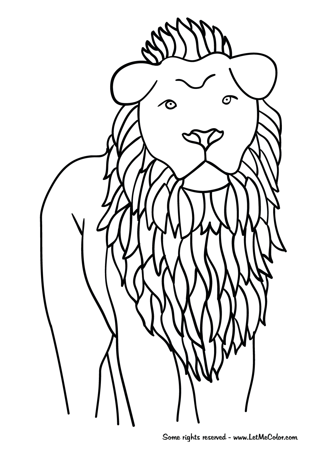 Lion coloring page