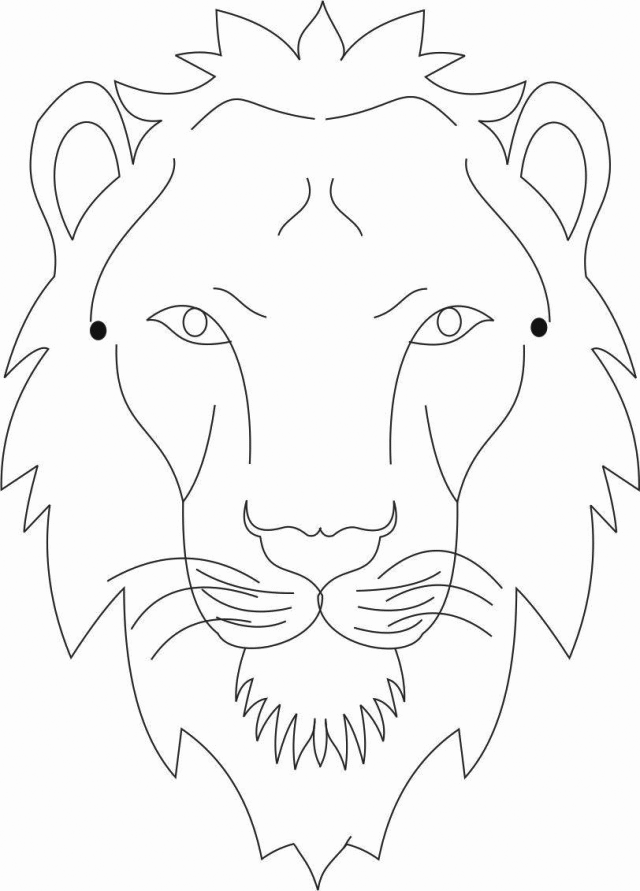 Free printable lion coloring pages for kids