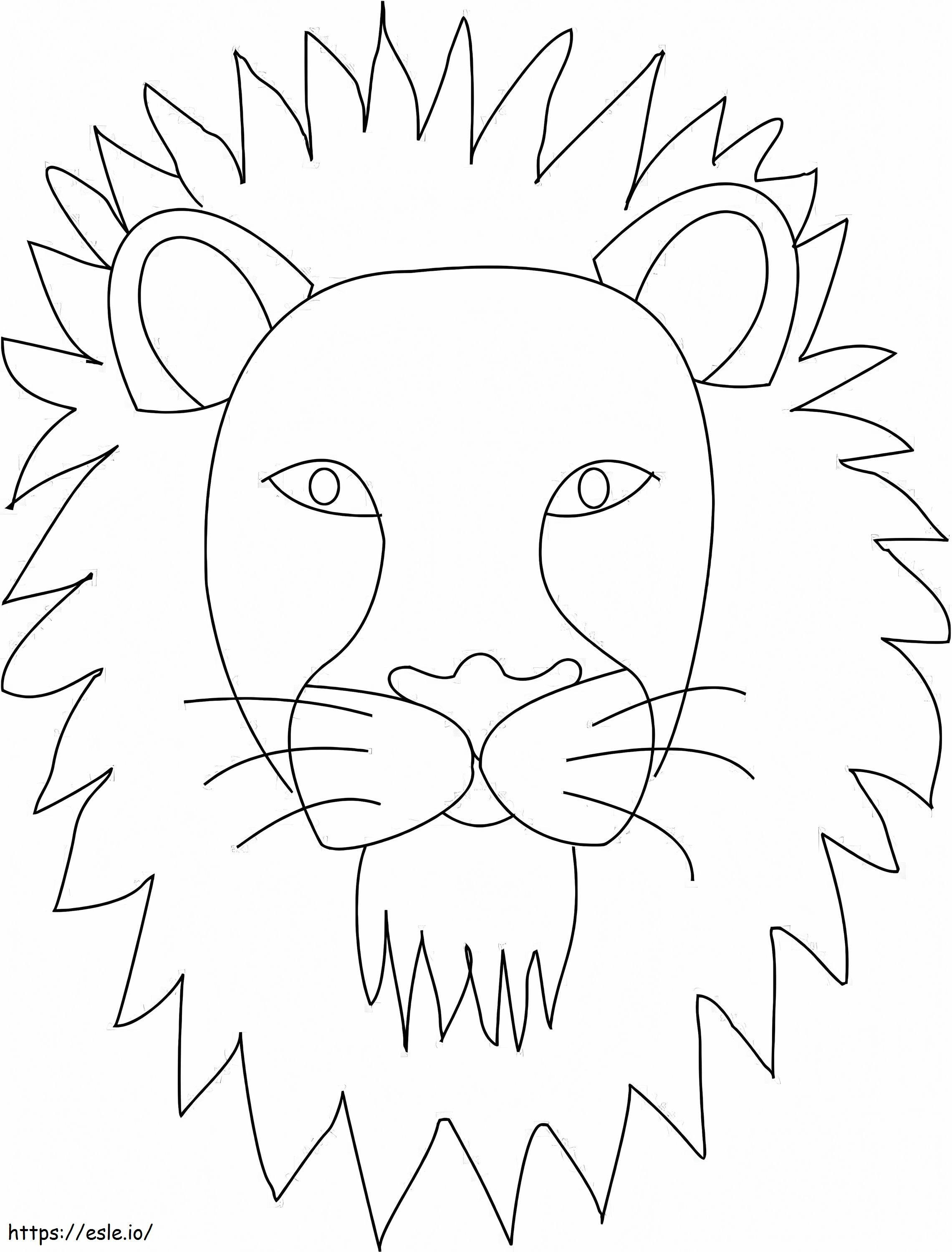 Ln face printable coloring page