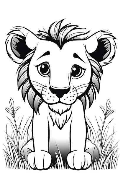 Page lion head coloring books images